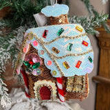 Sequin & Beaded Gingerbread Orn 5”
