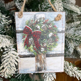 Wintry Farm Christmas Orn