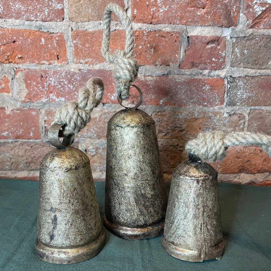 Golden Rustic Bell w/ Jute