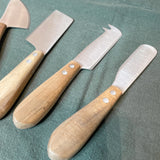 Natural Handle Cheese Utensil Set of 4