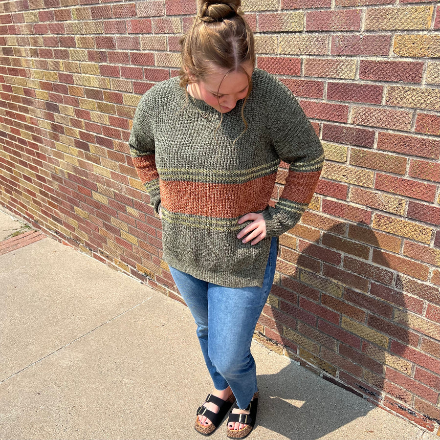 Semi Sheer Knit Sweater