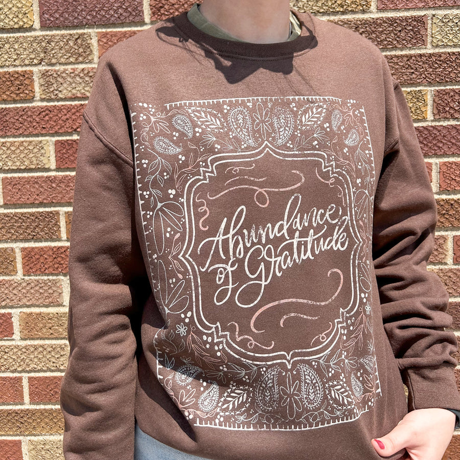 Abundance of Gratitude Graphic Sweatshirt