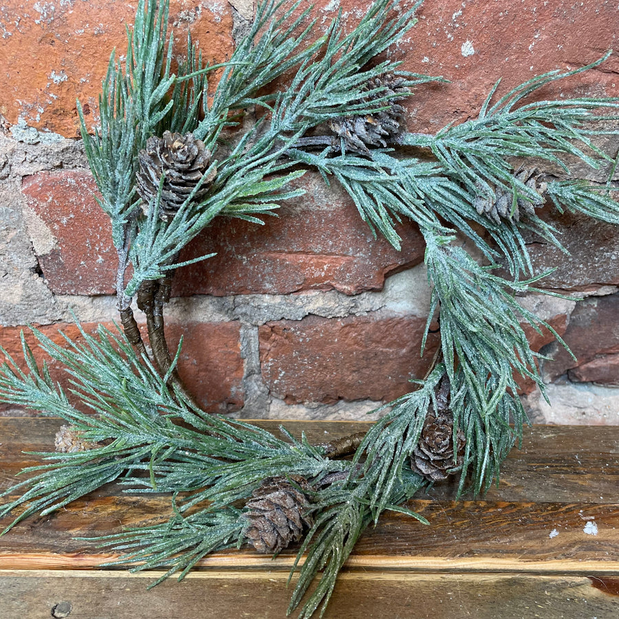 Jack Pine Wreath w/ Pinecones 10”