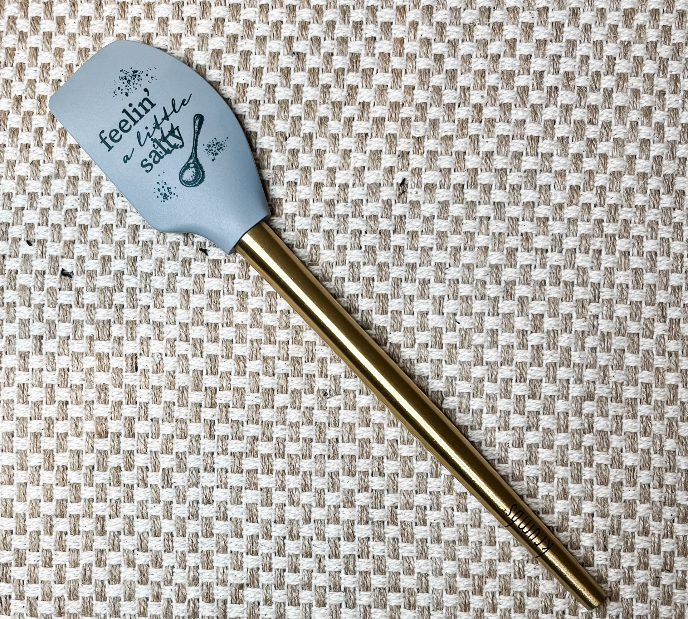 Kitchen Spatula w/Metallic Gold Handle