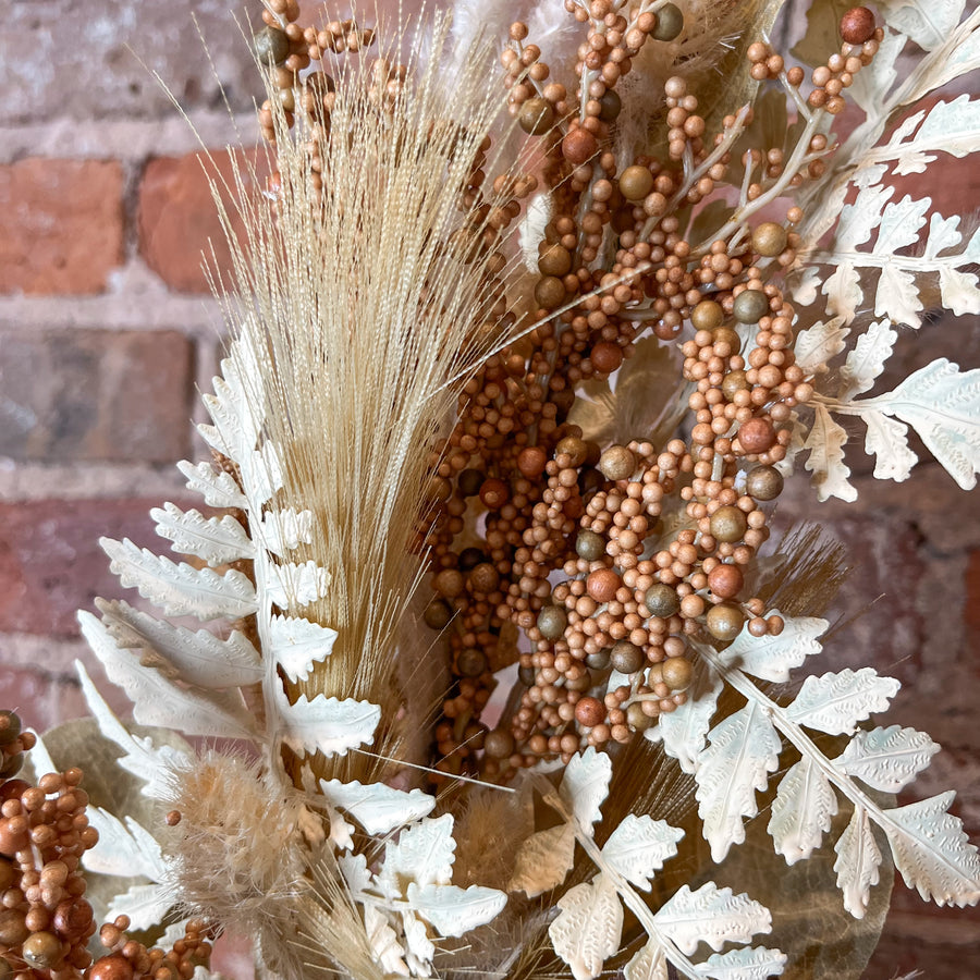 Mixed Brown Foliage/Pampas Spray 28.5"