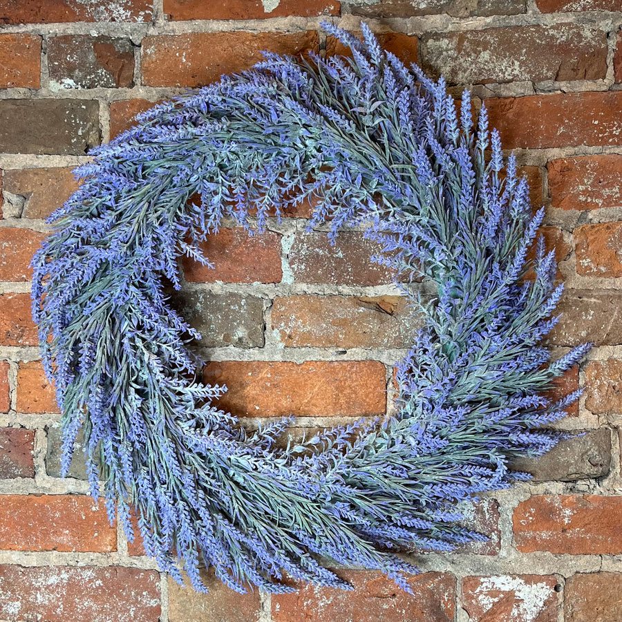 Purple Lavender Wreath 24"
