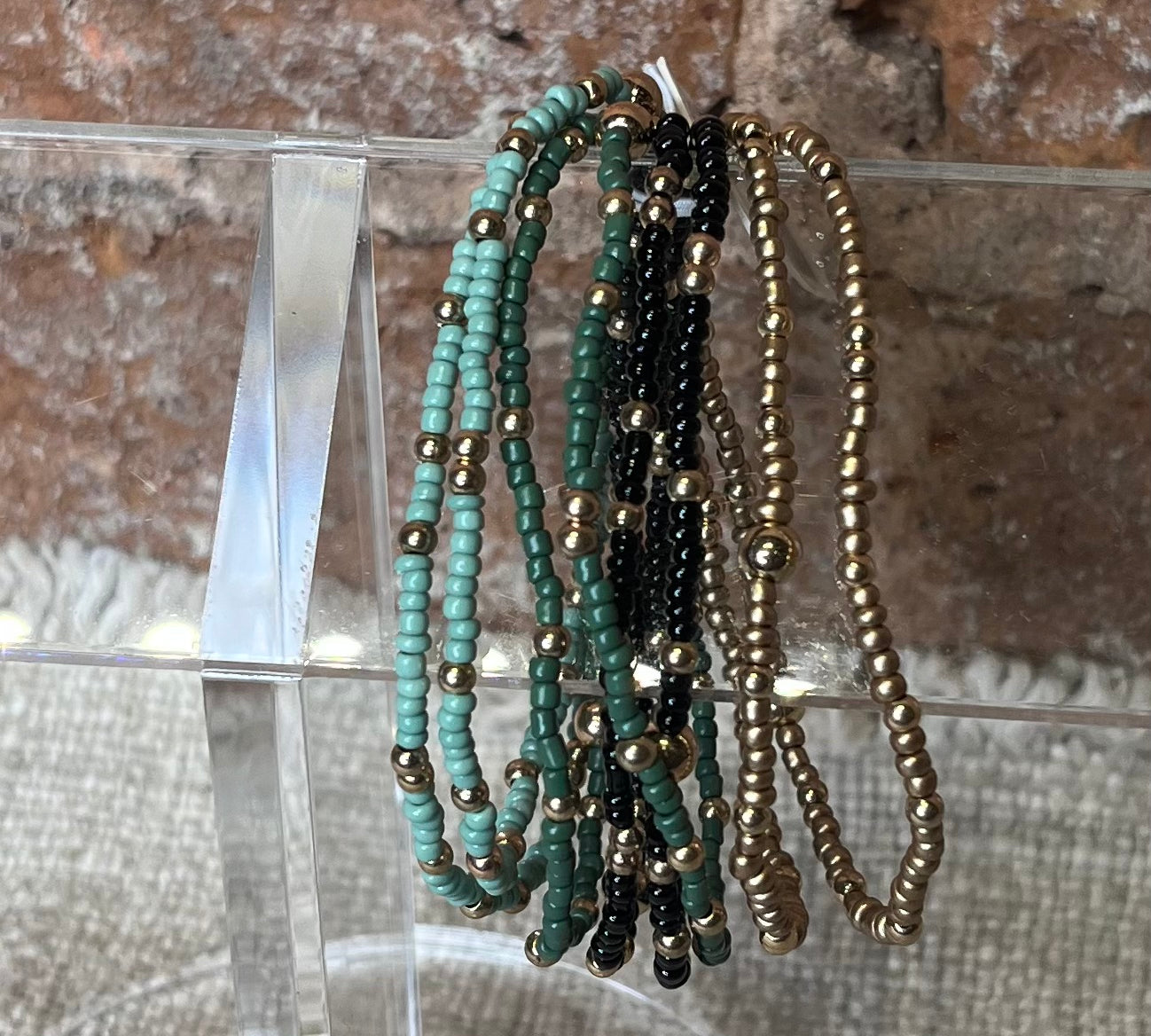 Beaded Bracelet Stacked