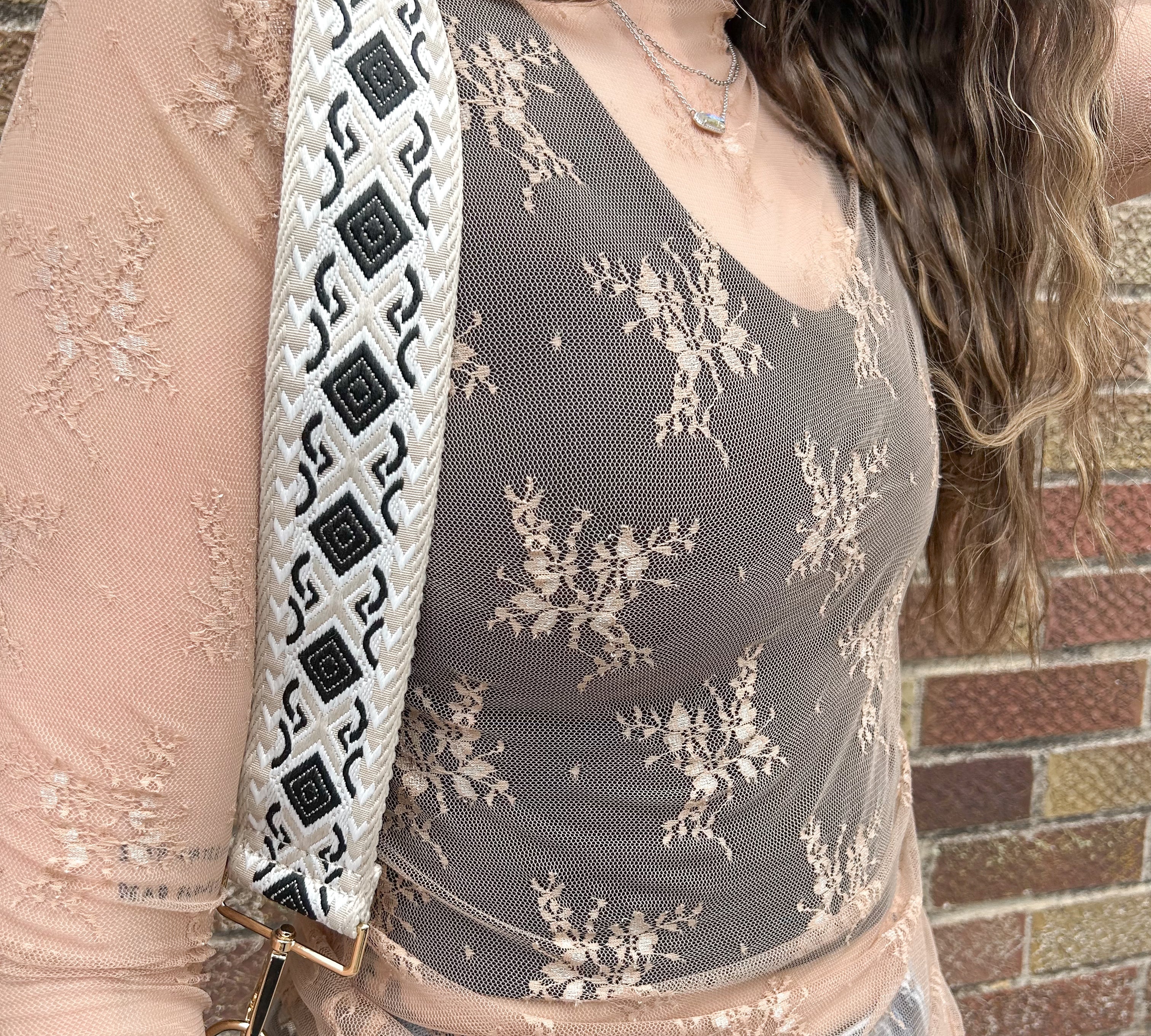 Floral Sheer Lace Layering Top