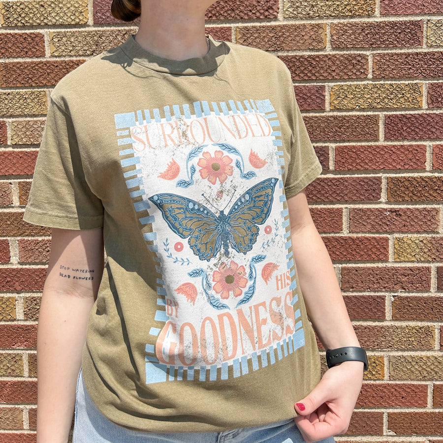 Surrounded By His Goodness Graphic Tee