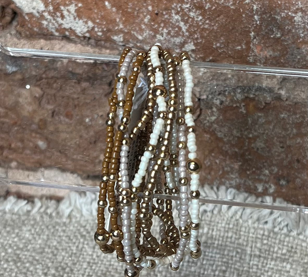Beaded Bracelet Stacked
