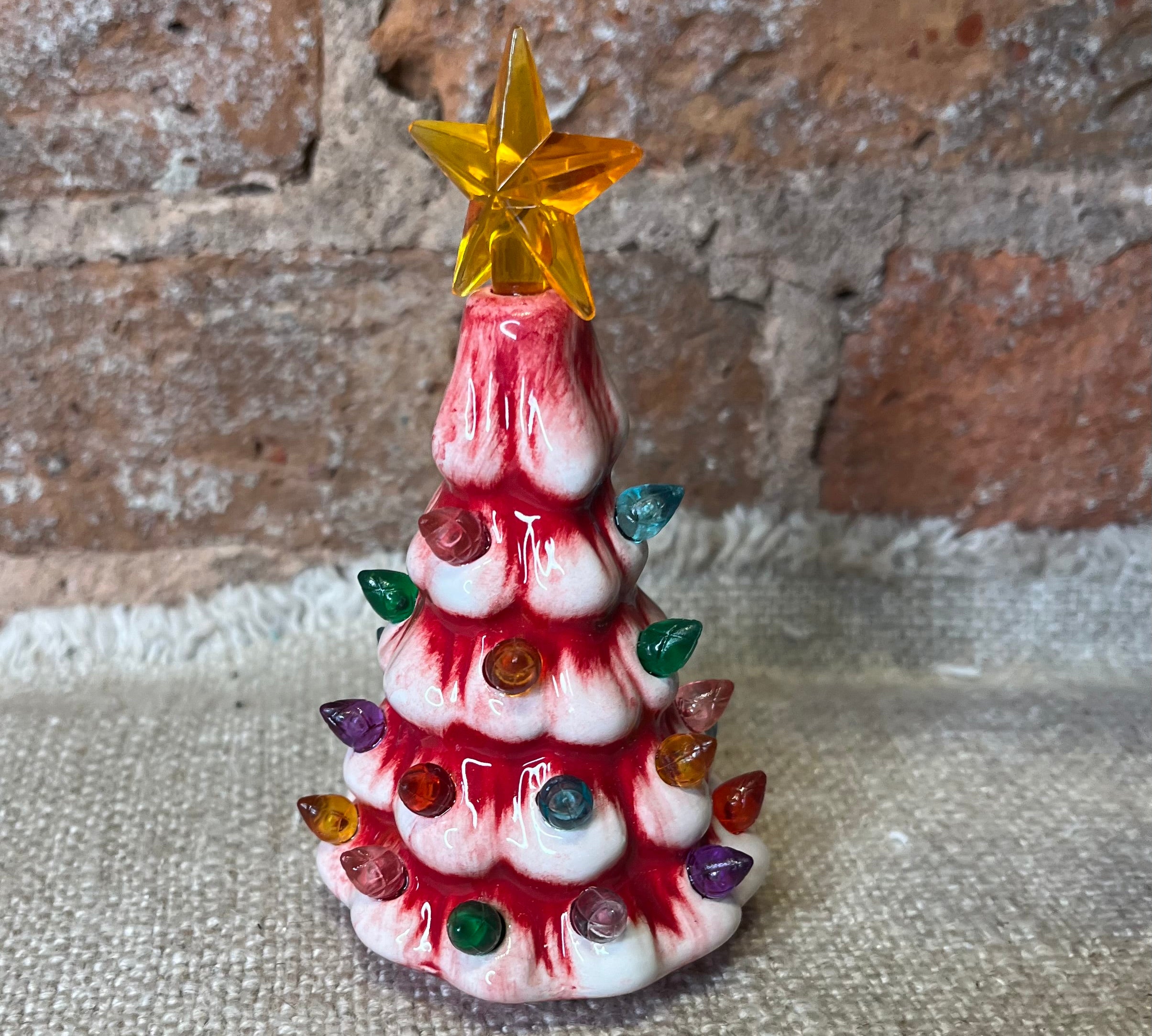 LED Retro Mini Tree w/ Star 4.75”