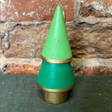 Colorblock Wood Tree Orn 4.5”