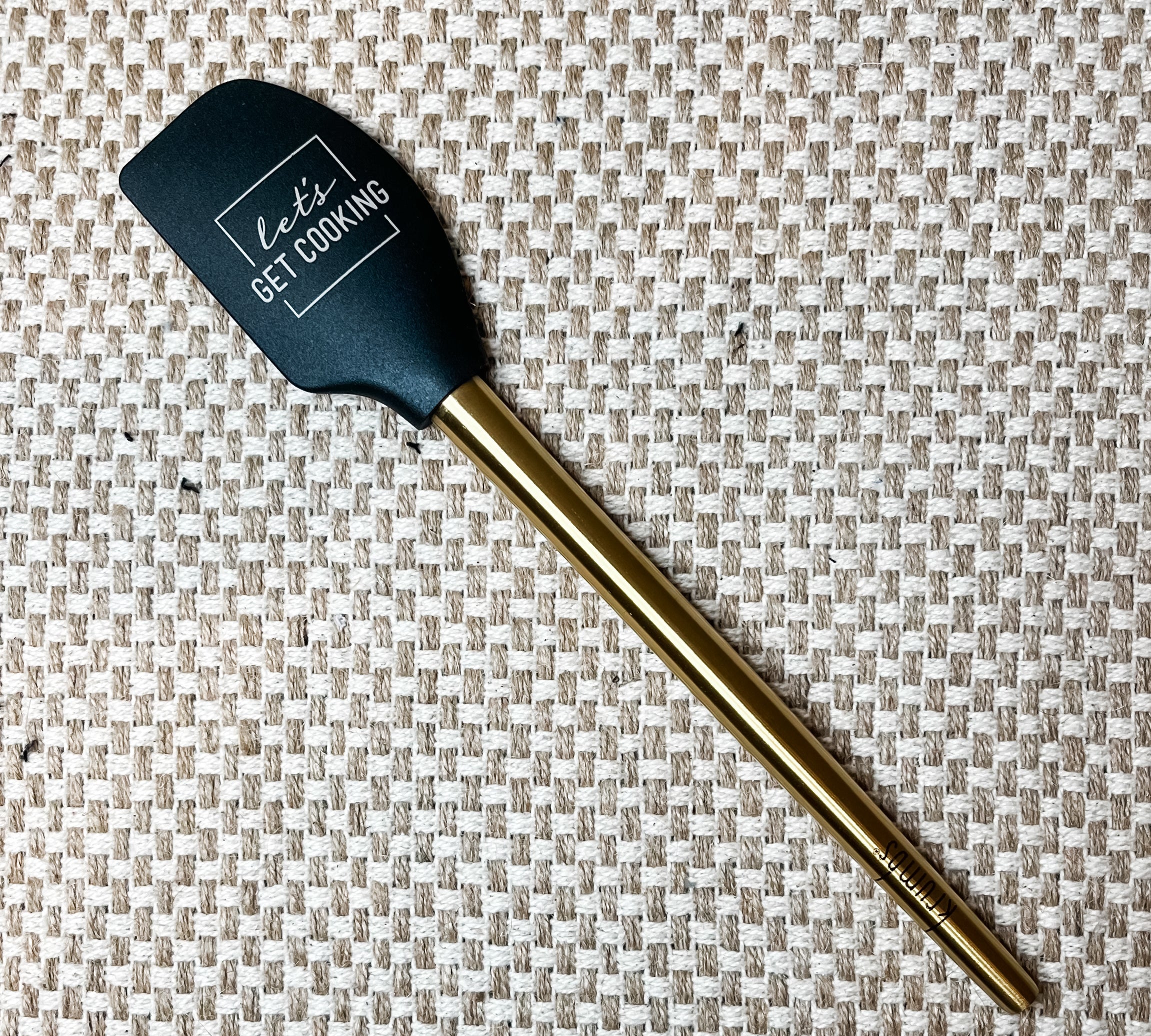 Kitchen Spatula w/Metallic Gold Handle