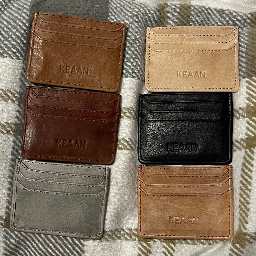 Leo Nappa Leather Credit Card Case