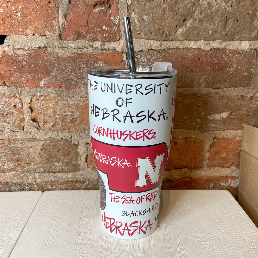 Nebraska 30oz Metal Tumbler