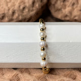 JM 18K Gold Plated Golden Ball Bracelet