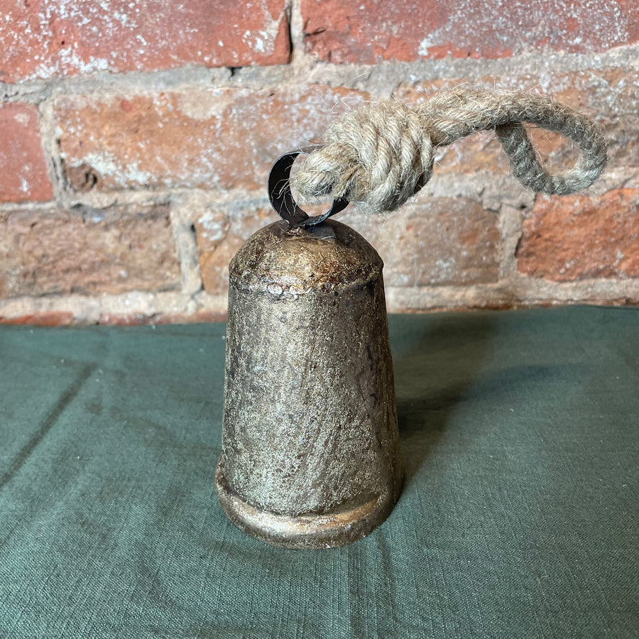 Golden Rustic Bell w/ Jute