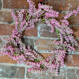 Pink Berry Candle Ring/Wreath 19"
