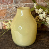 Small Yellow Glass Bottle