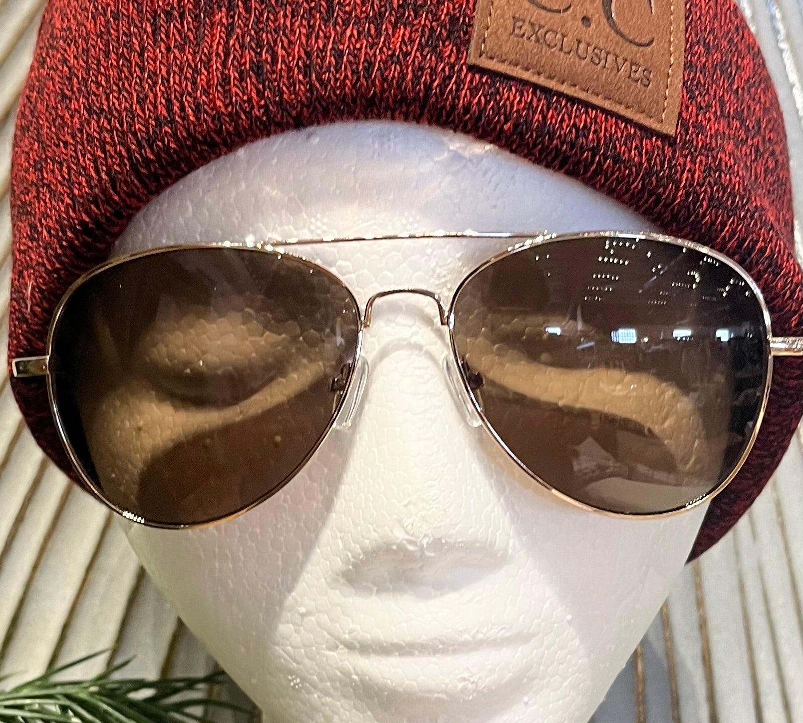 Classic Gold Rimmed Sunglasses