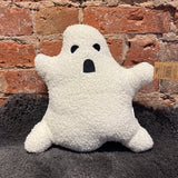 B/W Sherpa Ghost Pillow 11”