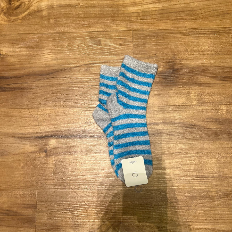 Plush Stripe Cozy Socks