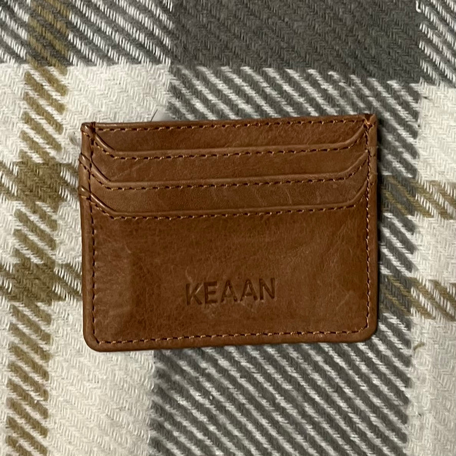 Leo Nappa Leather Credit Card Case