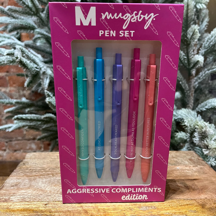 Aggressive Compliments Pen Set