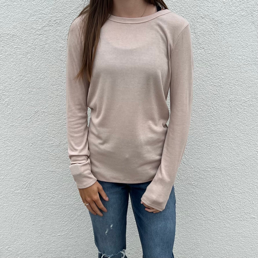 Basic Baby Ribbed Long Sleeve Top