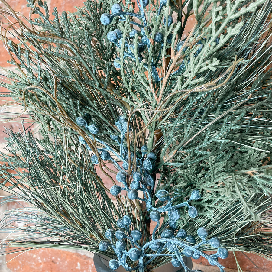 Mixed Pine Juniper Spray 28”