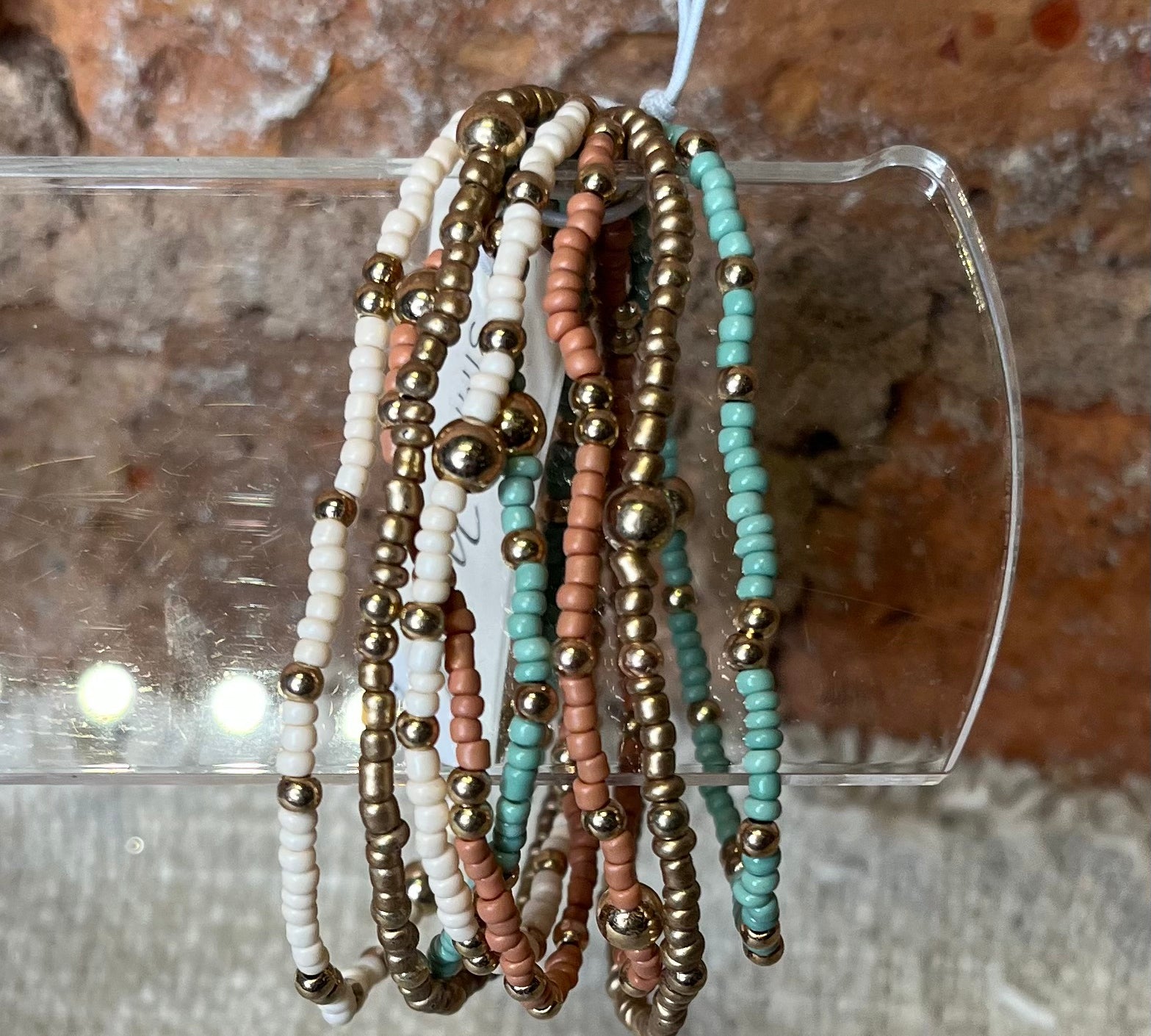 Beaded Bracelet Stacked