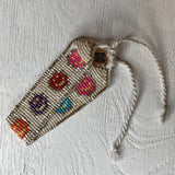 Ivory/Gold Multi Happy Face Beaded Bracelet