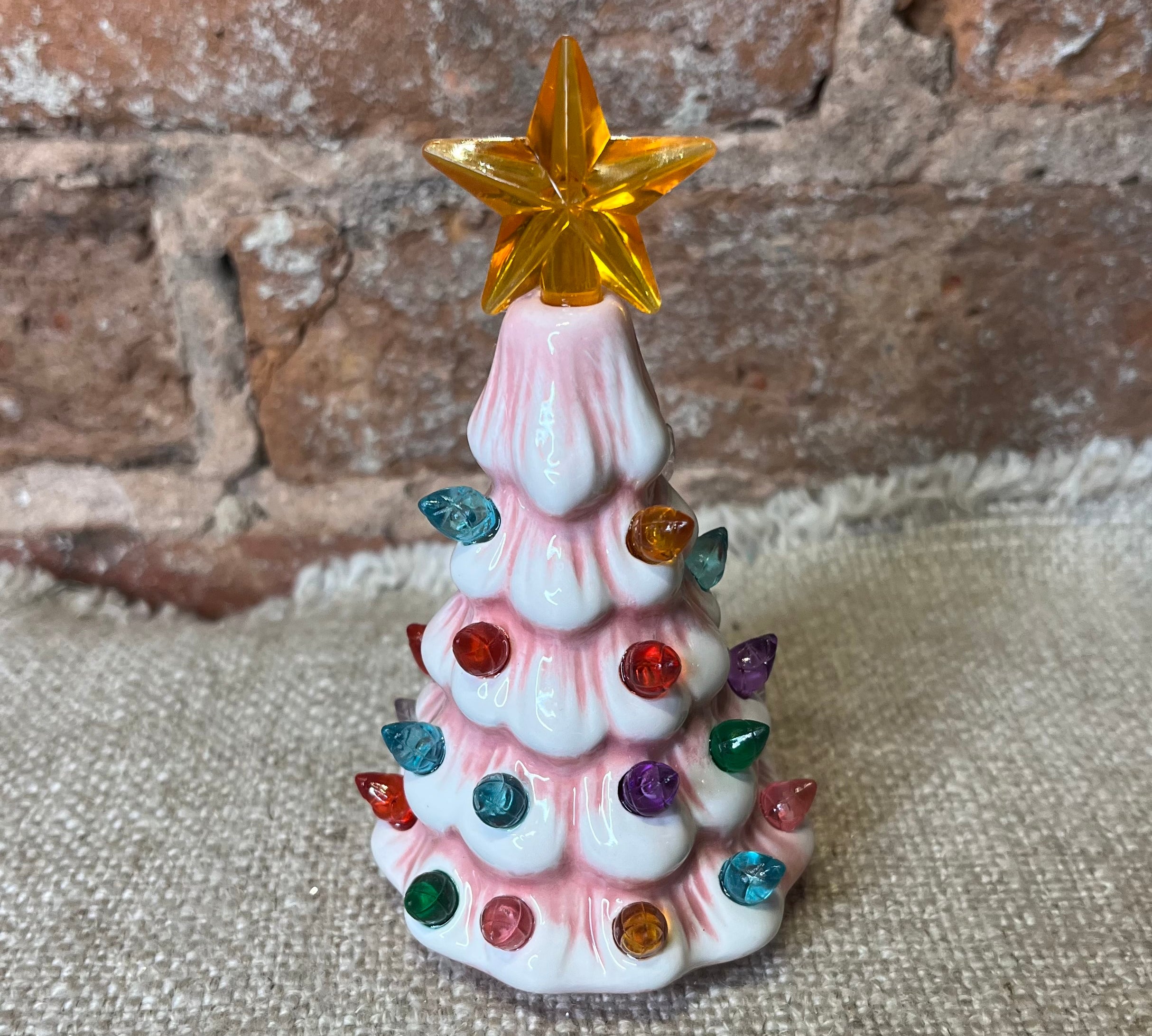 LED Retro Mini Tree w/ Star 4.75”