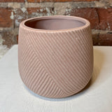Terracotta Engraved Stoneware Planter