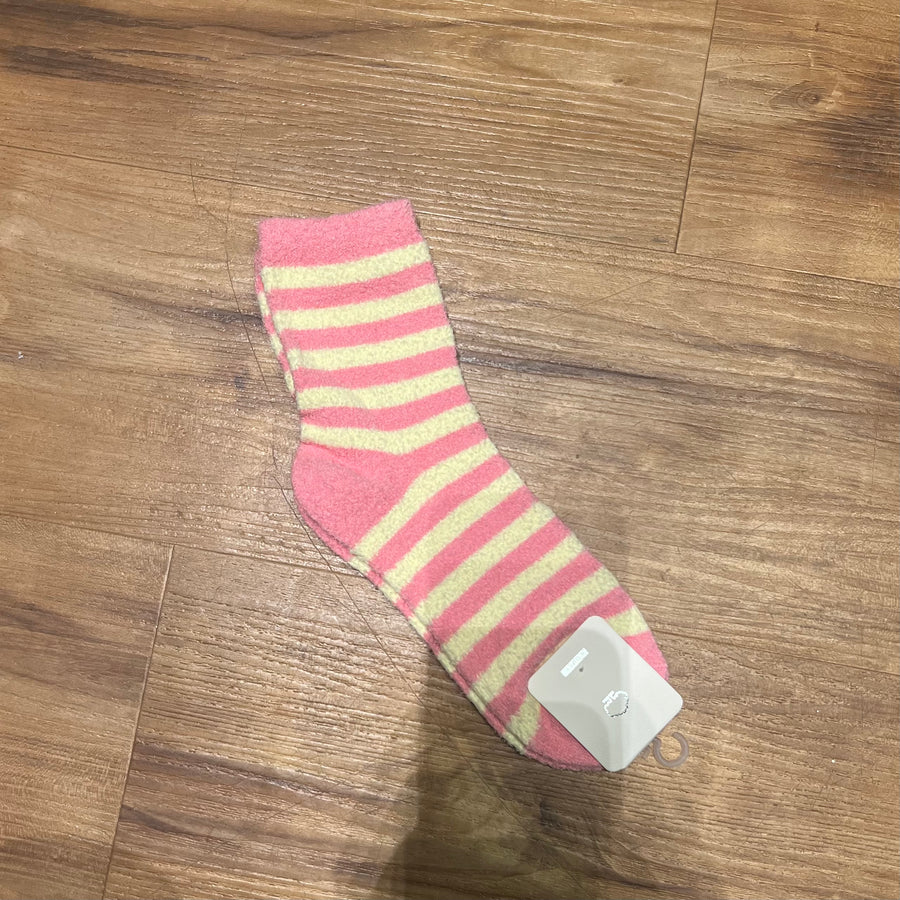 Plush Stripe Cozy Socks