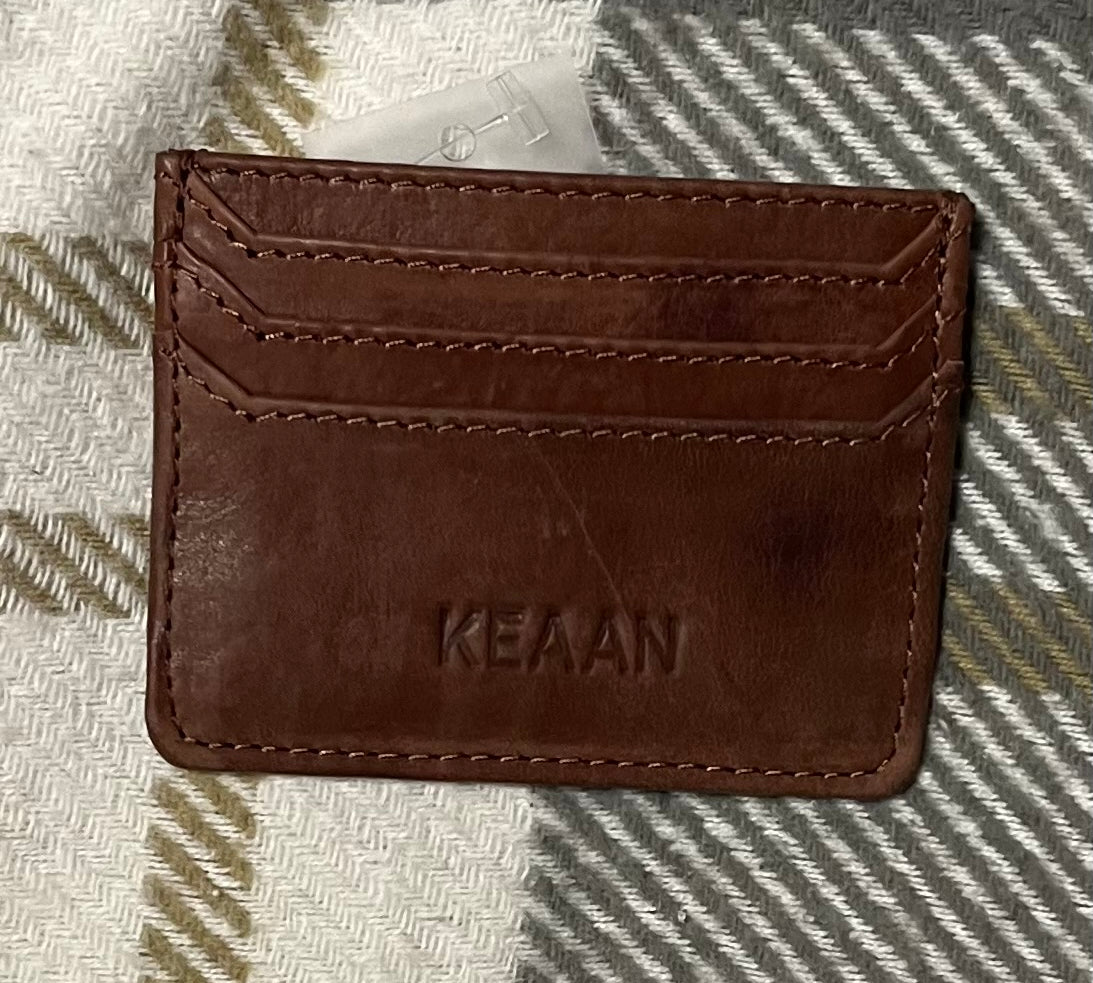 Leo Nappa Leather Credit Card Case