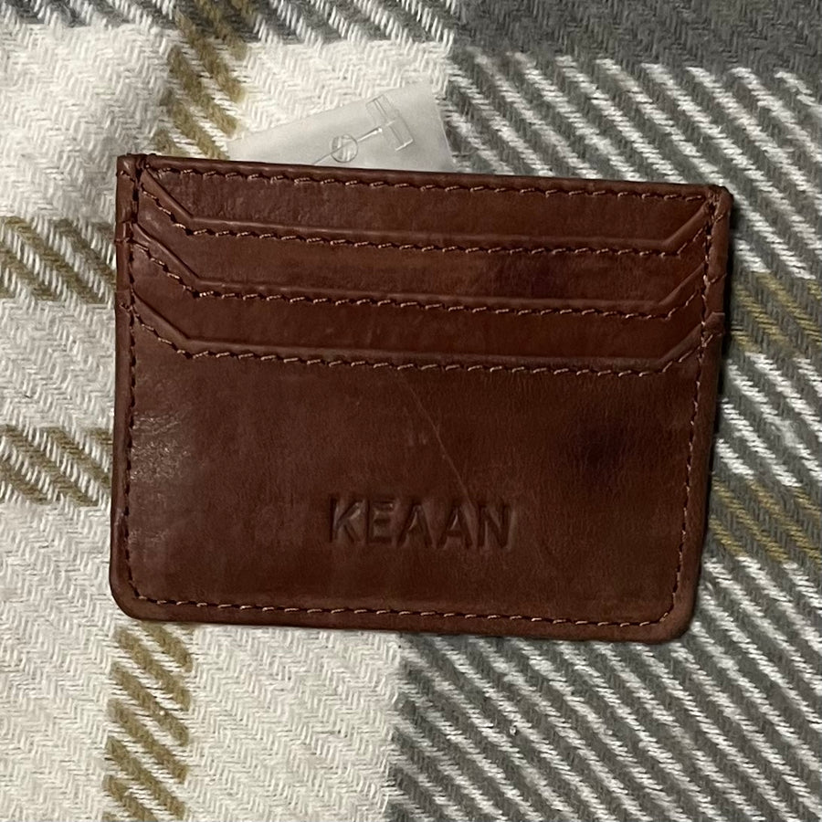 Leo Nappa Leather Credit Card Case