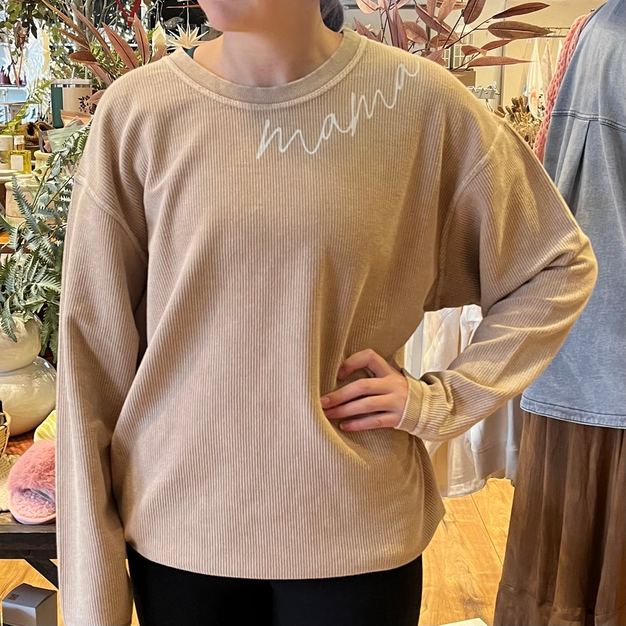 Mama Vintage Thermal Pullover