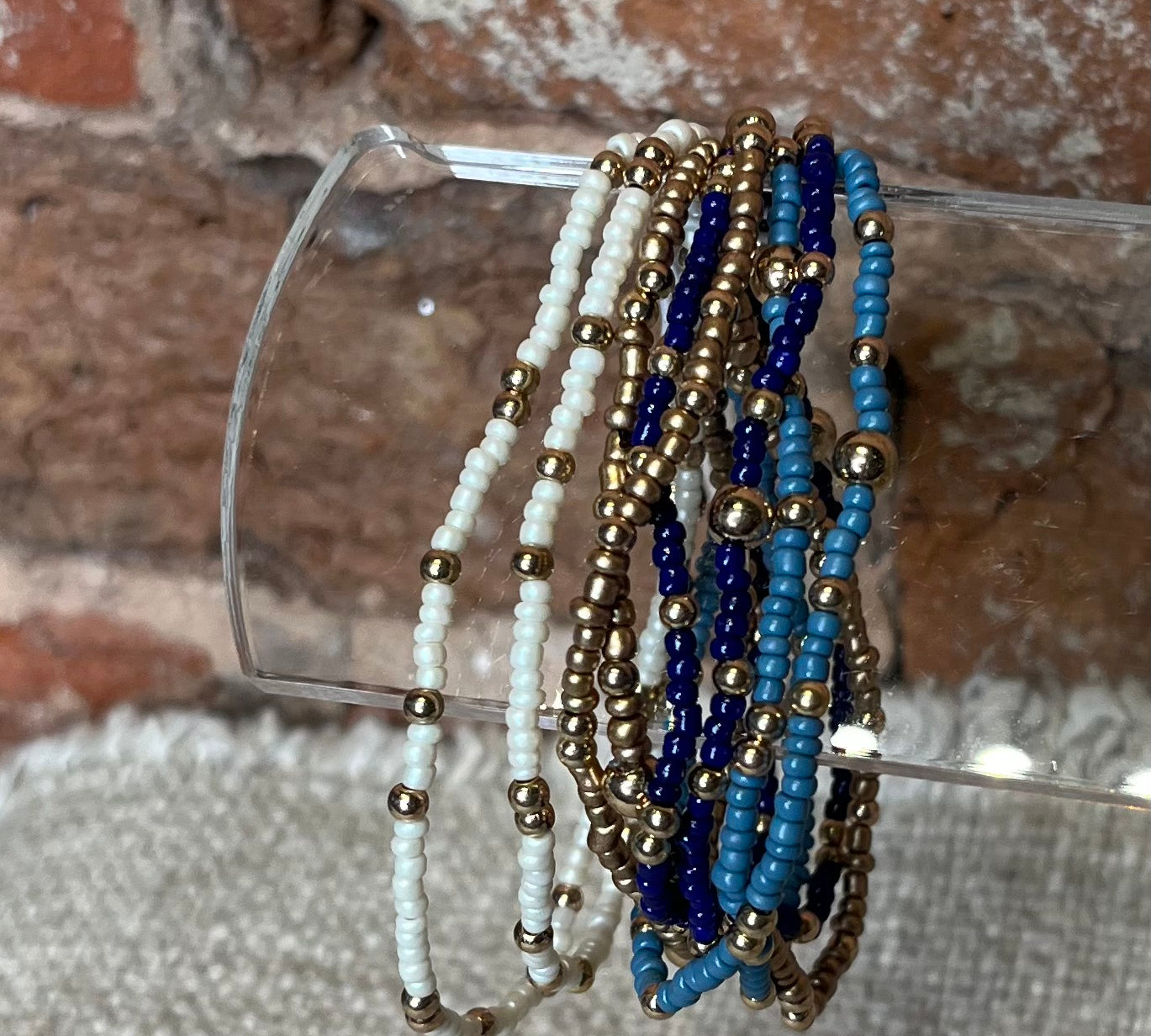 Beaded Bracelet Stacked