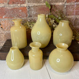 Small Yellow Glass Bottle