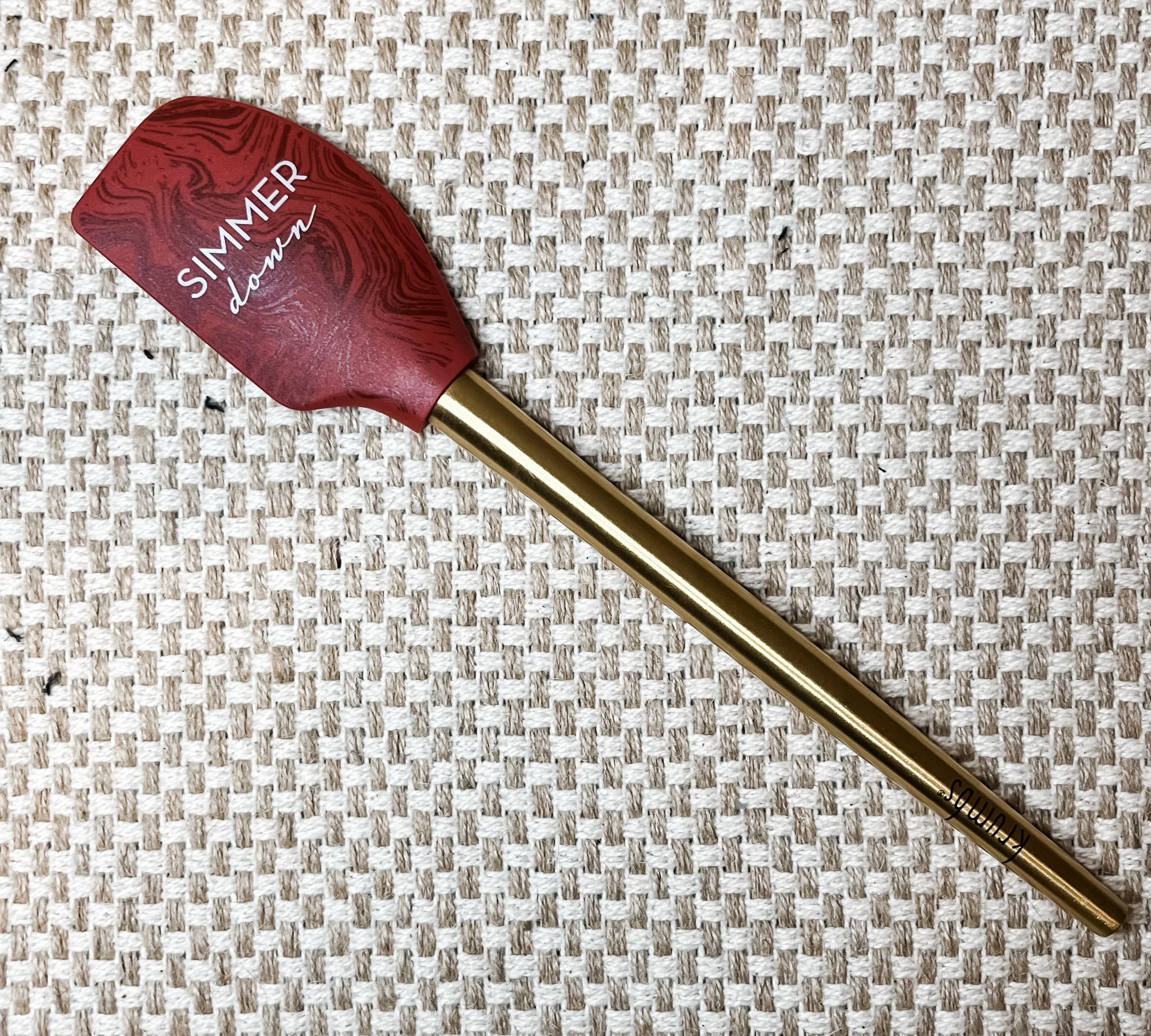 Kitchen Spatula w/Metallic Gold Handle