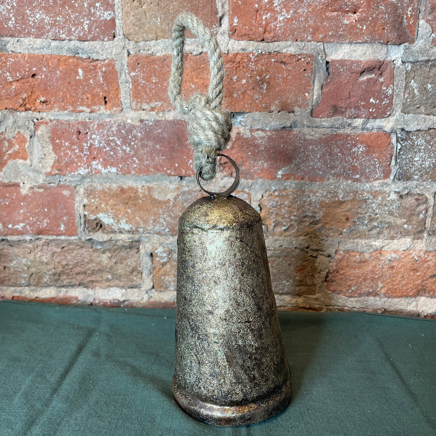 Golden Rustic Bell w/ Jute