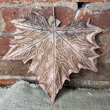 Distressed Glitter Maple Leaf 10”