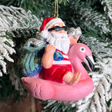Flamingo Santa Orn 2.5”