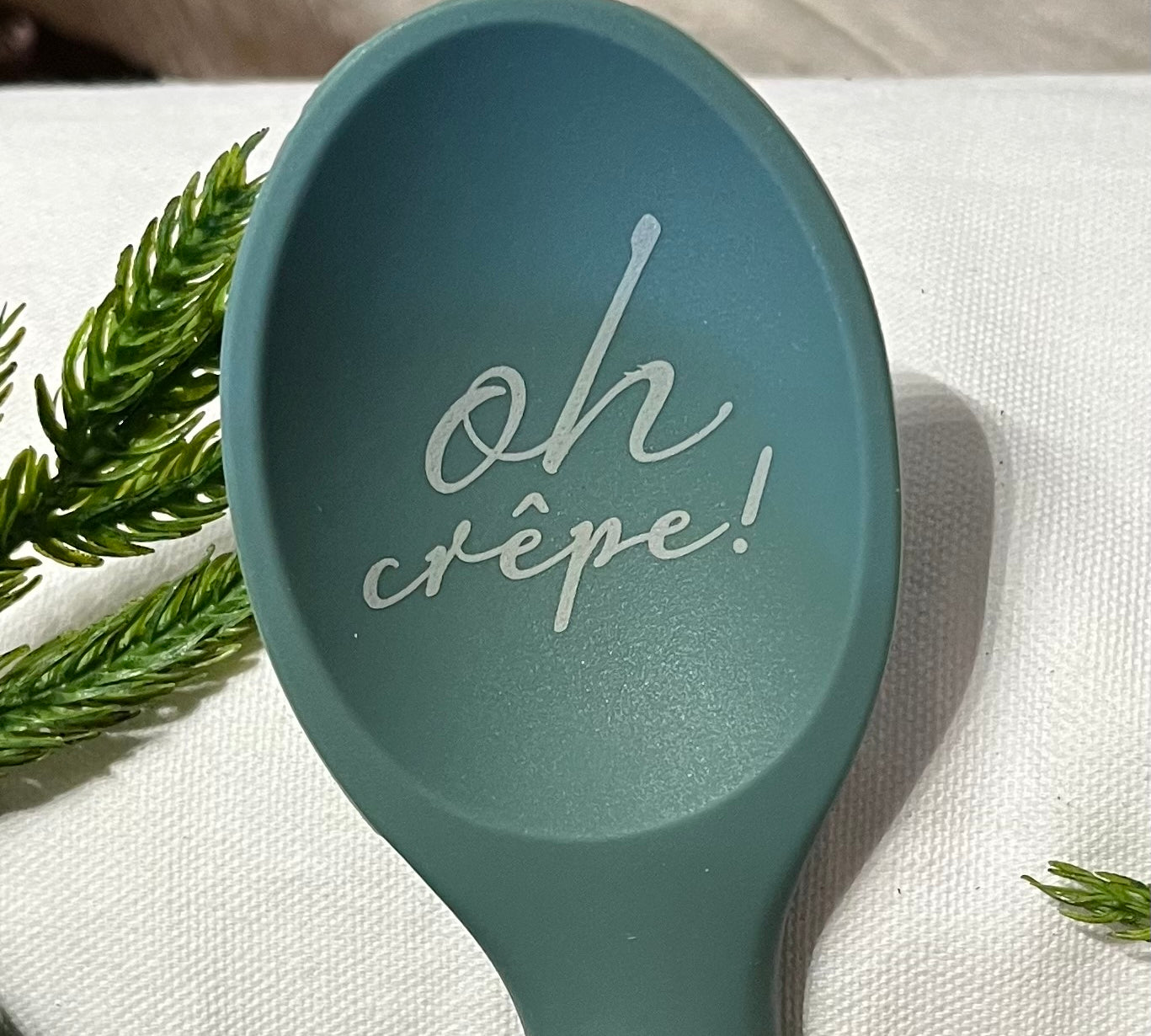 Kitchen Spoon w/Metallic Gold Handle