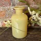 Small Yellow Glass Bottle