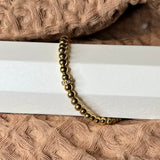 JM 18K Gold Plated Golden Ball Bracelet