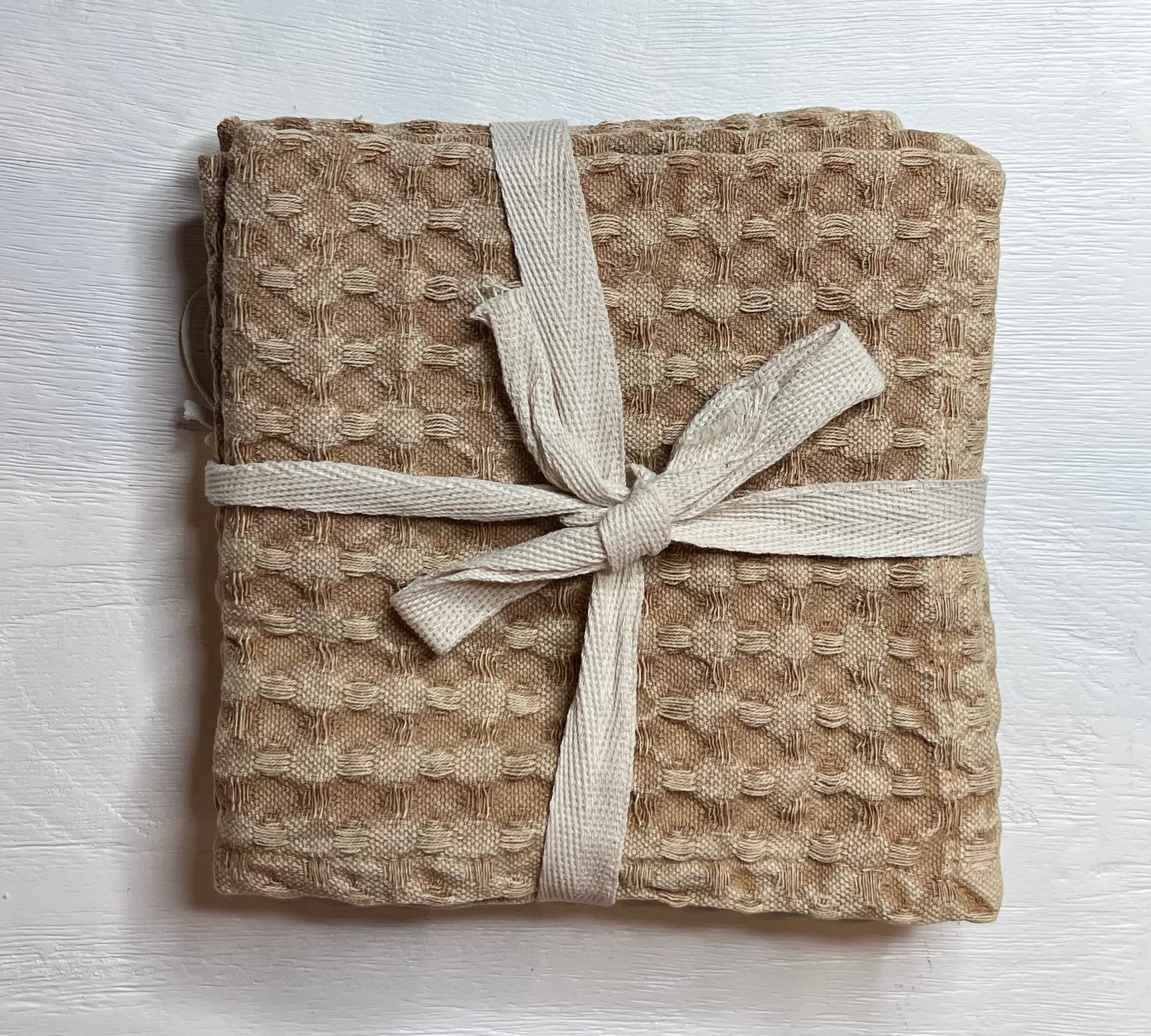 Stonewashed Cotton Weave Dish Cloths Set of 3