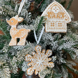 Shimmery Gingerbread Orn 4.25"