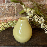 Small Yellow Glass Bottle